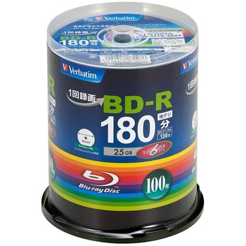 データ&録画用25GB ブルーレイディスク Verbatim(バーベイタム)
