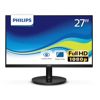 271V8L/11 液晶ディスプレイ 27型/1920×1080/HDMI、D-Sub/ブラック/スピーカー：なし Philips  規格2K/FHD(Full-HD) VA リフレッシュレート75Hz モニターサイズ27インチ - 【通販モノタロウ】