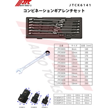 コンビネーションギアレンチセット JTC