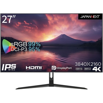 JN-27IPS4FLUHDR 液晶ディスプレイ/27型/3840×2160/HDMI×2、DP×1