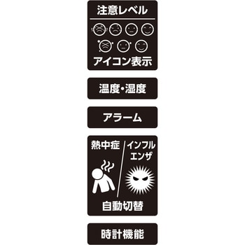 ポータブル簡易熱中症計 Basic 防塵防水 シンワ測定