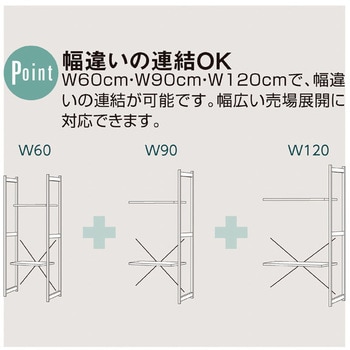 シリーズ什器「アルテン」用サイドネット ストア・エキスプレス 什器用