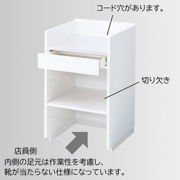 3方枠型レジカウンター台 W120cm ストア・エキスプレス