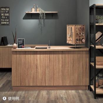 木製一体型レジ台 W167.5cm ストア・エキスプレス