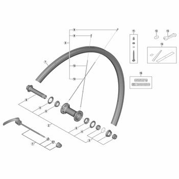 Y0D198010 WH-RS700-C30-TL-F クイック組 133mm SHIMANO(シマノ)