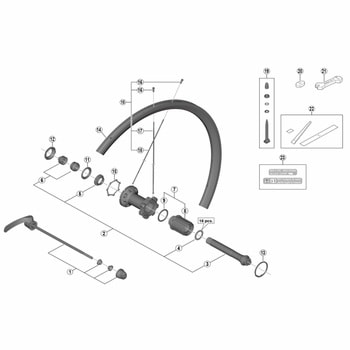 Y0D2S2000 WH-RS700-C30-TL スポーク 297mm SHIMANO(シマノ)