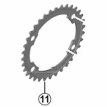Y1WF36000 FC-RS510 チェーンリング 36T SHIMANO(シマノ)