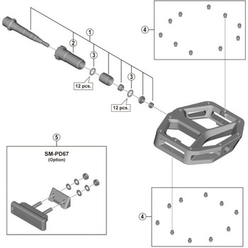 YL8698070 YL8698070 SM-PD67 リフレクターユニット 1個 SHIMANO