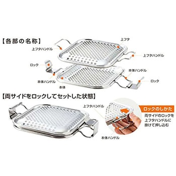 オーブントースター専用 お手軽 ホットサンドメーカー スマイル