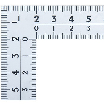 曲尺 広ピタ シルバー 30cm 表裏同目 8段目盛 JIS シンワ測定 直尺
