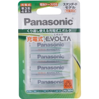 充電式エボルタ 単3形 (スタンダードモデル) パナソニック(Panasonic)
