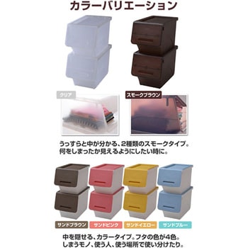 フタ付きセット 収納ボックス スリム深型 キャスター付きセット YAMAZEN(山善)