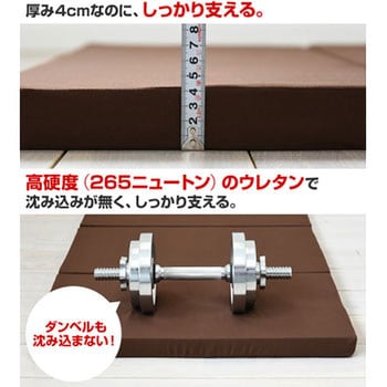 全面かため 高硬度 コンパクト6つ折りマットレス アキレス