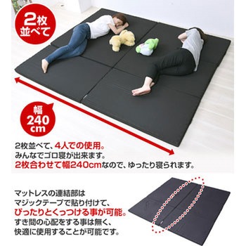 大判サイズ 3つ折り バランスマットレス (2枚組) 腰部固め アキレス