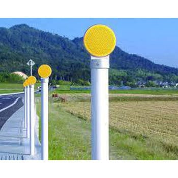 デリネーター(土中建込式 Φ100レンズ 片面反射) 倉本産業