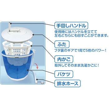 Mwm01 手回し式ポータブル洗濯機 1台 コンフォート 通販サイトmonotaro