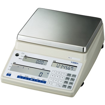 測定方法:音叉式力センサ ひょう量(MAX):12kg 計数可能単重:20mg 重量最小表示:1g 計量皿寸法:234x204mm ■重さ・単重・個数を独立表示 ■使いやすさと正確計数を追求した個数は