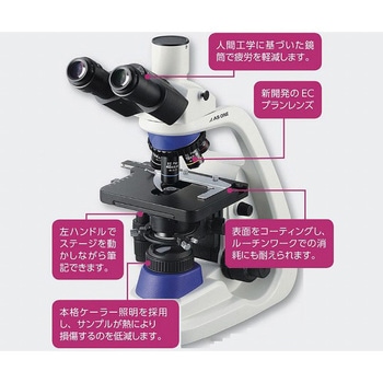 【レンタル】ECプランレンズ生物顕微鏡 三眼 40～1000× MP38T アズワン