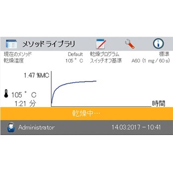 【レンタル】ハロゲン水分計 タッチスクリーンモデル MB120 オーハウス