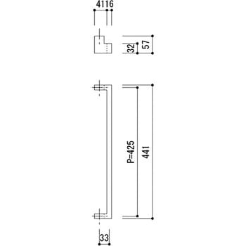 ドアハンドル Square Handle 神栄ホームクリエイト(旧新協和) 取手