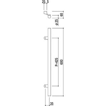 FH1105M-25H-600 Stainless Material 1セット 神栄ホームクリエイト(旧