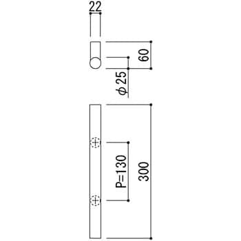 GH1106-25H-300 Stainless Material 1セット 神栄ホームクリエイト(旧