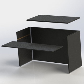 木製ユニットカウンター 丸桝産業