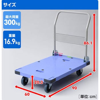 YNC-9060B(BL) 静音台車 サイレントマスター (スペシャルブレーキ付き ...