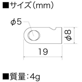 横穴先端金具 - DENSAN(デンサン/ジェフコム)