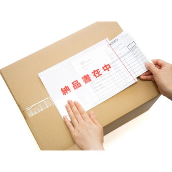 デリバリーパック ポケット 全面糊 透明 納品書在中 パピルスカンパニー