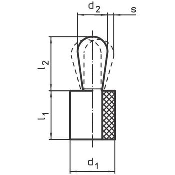 プレッシャー・ピン プラスティック製のばね Halder