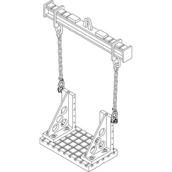 ネジ山クランプ式リフティング・ピン スイベルタイプ Halder 吊具用