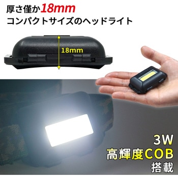 「PETANC」 コンパクトCOBヘッドランプ KOOL BEAM
