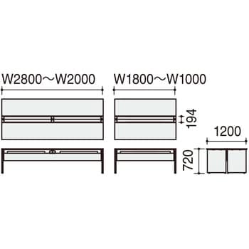 純日本製/国産 コクヨ 品番DWV-PD1012-E6AM101 デスク ＷＶ＋ 両面