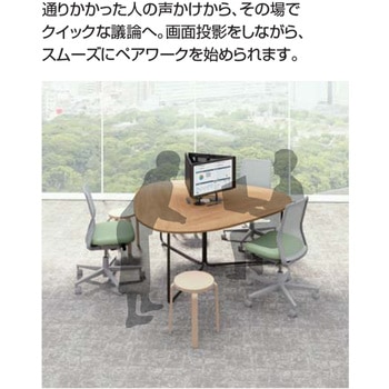 テーブル フランカ 三角形コの字脚 スタンダード天板(配送・組立サービス付き) コクヨ