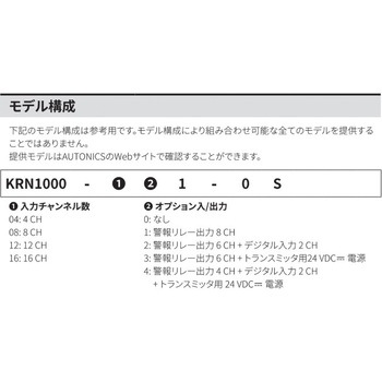 ペーパーレス記録計 KRN1000 シリーズ オートニクス