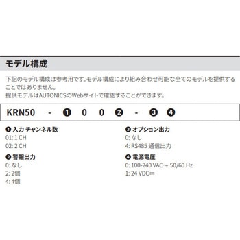 小型ペーパー記録計 KRN50 シリーズ オートニクス