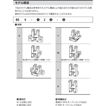 フォトマイクロセンサ BS4 シリーズ (コネクタ内蔵) オートニクス