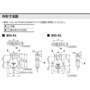 フォトマイクロセンサ BS5 シリーズ オートニクス