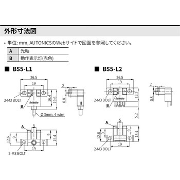 フォトマイクロセンサ BS5 シリーズ オートニクス