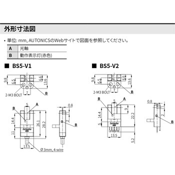 フォトマイクロセンサ BS5 シリーズ オートニクス