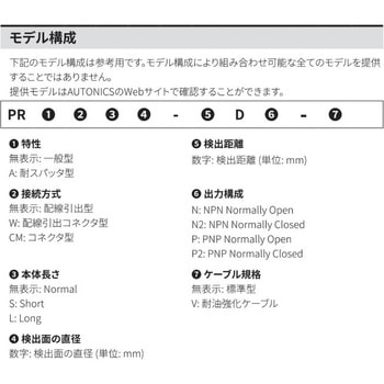 円柱型誘導近接センサ PRシリーズ (直流3線式) AUTONICS(オートニクス)