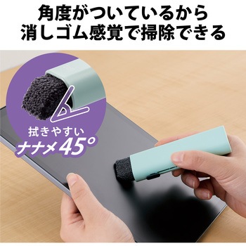 クリーナー ブラシ & クロス 2Way 柔らかい毛 エレコム