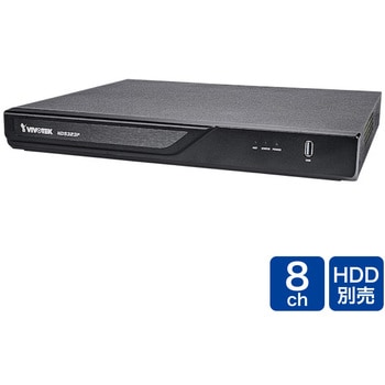 ND9323P 防犯カメラ レコーダー NVR PoE対応 8チャンネル 4K