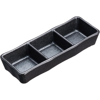 瀬戸黒三品皿 TKG
