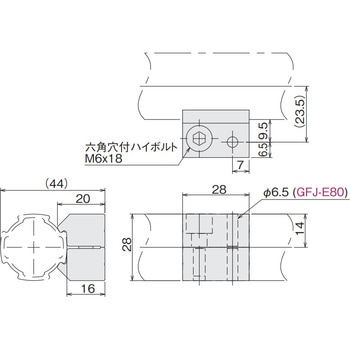コネクタピースフラットΦ6.5 SUS(エスユーエス)