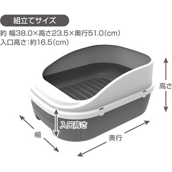 システムトイレセット トイレに流せる猫砂 デオンDサンド入 Petio