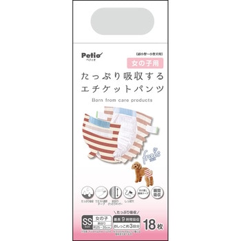 フレス たっぷり吸収するエチケットパンツ 女の子用 Petio