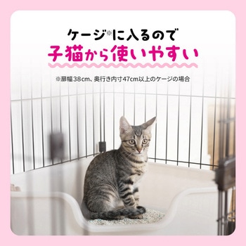 ニオイをとる砂 コンパクトコーナー猫トイレ子猫お迎え応援セット ライオン商事