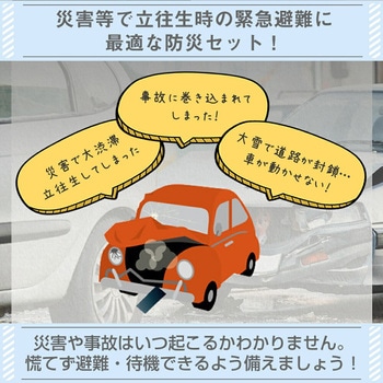 防災セット 車載用 避難支援用7点セット メディアフューチャー